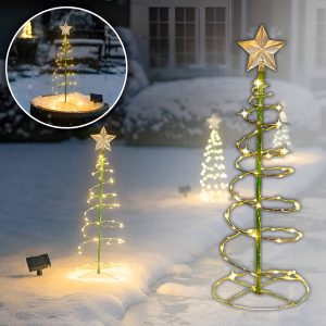 Solarna baštenska dekoracija u obliku jelke | TREELUSTOR