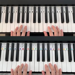 Klavirske note koje olakšavaju učenje | MELOKEY - Klasična crna