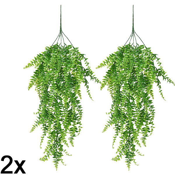 2x Veštačka viseća paprat (80 cm) | FERNY