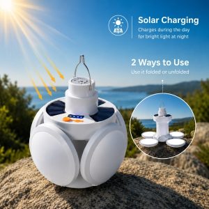 Sklopiva solarna lampa 2-u-1 | FOLDGLAZE